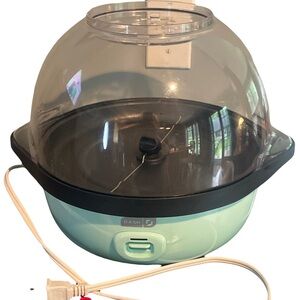 Dash 6qt Smartstore stirring popcorn maker Aqua  pre-owned w/ book